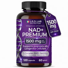 Carica l'immagine nel visualizzatore di Gallery, NAD+ Premium 1500mg pr Dose, 120 Capsule, Alto Dosaggio, Made in Italy