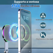 Carica l'immagine nel visualizzatore di Gallery, Supporto per Cellulare Auto da 15W con Funzione di Ricarica