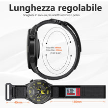 Carica l'immagine nel visualizzatore di Gallery, Compatibile con Huawei Watch GT5/4/2/3/5/Pro 46mm/GT Runner Cinturino, 22mm Nylon Cinturino Per Samsung Galaxy Watch 3 4