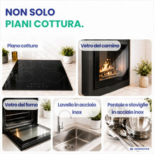 Carica l'immagine nel visualizzatore di Gallery, SUPER CLEAN Detergente per piano cottura per tutti i piani cottura in vetroceramica e induzione. Contenuto: 250 ml + spu