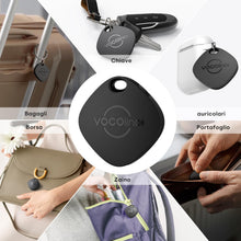 Carica l'immagine nel visualizzatore di Gallery, VOCOlinc Tag 2 Pezzi, Bluetooth Localizzatore Chiavi Compatibile con Apple Dov’è App (solo iOS, NON per Android), Trova 