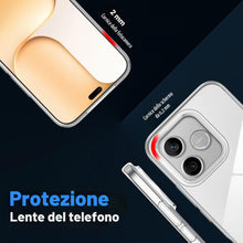 Carica l'immagine nel visualizzatore di Gallery, Cover per Honor 600 Lite 5G + 1 Pezzo Vetro Temperato, Custodia Protettiva Morbida in Silicone TPU Anticaduta e Antipolv
