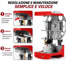 Carica l'immagine nel visualizzatore di Gallery, Topolenashop Macchina Spelafili Manuale per Cavi Elettrici – Spelacavi Compatta con 14 Fori e Lama in Acciaio per Fili i