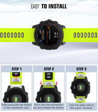 Carica l'immagine nel visualizzatore di Gallery, MoKo Cinturino Silicone QuickFit 22mm compatibile con Garmin