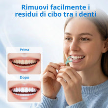 Carica l'immagine nel visualizzatore di Gallery, 600 Filo Interdentale a Doppia Linea alla Menta per la Cura dei Denti - Archetti filo interdentale per Rimuovere la Plac