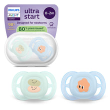 Carica l'immagine nel visualizzatore di Gallery, Philips Avent Ultra Start Ciuccio - Design ortodontico, per neonati, tettarella simmetrica in morbido silicone, senza BP