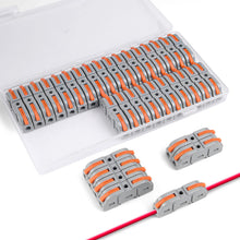 Carica l'immagine nel visualizzatore di Gallery, Flintronic Connettori Elettrici con Polo, 34pz(Aranc Grig）