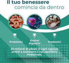 Carica l'immagine nel visualizzatore di Gallery, Probiotici e Prebiotici 20 Ceppi | Formula Completa - Bromelina Enzimi Digestivi e Vitamine | No Glutine e Lattosio | 12