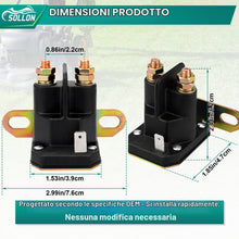 Carica l'immagine nel visualizzatore di Gallery, 812-1211-211 Interruttore A Relè Solenoide 12 V 3 terminali per trattorini falciatrici MTD 725-1426 925-1426 925-1426A 7