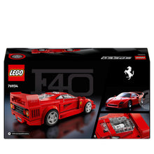 Carica l'immagine nel visualizzatore di Gallery, LEGO Speed Champions Supercar Ferrari F40, Modellino di Auto Sportiva da Costruire, Macchina Giocattolo da Collezione con Minifigure del Pilota, Giochi per Bambini e Bambine da 9 Anni in su 76934
