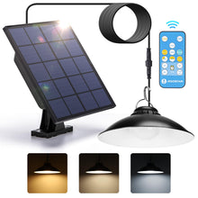 Carica l'immagine nel visualizzatore di Gallery, Aigostar-Lampada solare da esterno con telecomando，dimmerabile lampadario solar con timer，resistente alla pioggia IP65，B