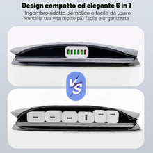Carica l'immagine nel visualizzatore di Gallery, Caricatore USB 50W, Stazione di Ricarica Multiuso Spina a 6 Porte Ricarica