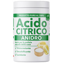 Carica l'immagine nel visualizzatore di Gallery, Acido Citrico Anidro Puro 1kg – Polvere Naturale per Pulizia Domestica | Anticalcare, Ammorbidente, Disincrostante e Det