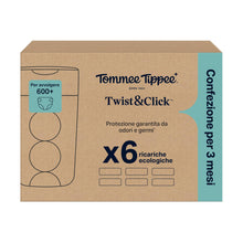 Carica l'immagine nel visualizzatore di Gallery, Tommee Tippee Sacchetti per mangiapannolini Twist &amp; Click
