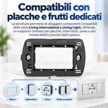 Carica l'immagine nel visualizzatore di Gallery, Topolenashop 5 Supporti Compatibili BTicino Living International e Living Light – Telai per Placche, Interruttori e Frut