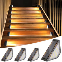 Carica l'immagine nel visualizzatore di Gallery, Flintronic 4 Pezzi Luci Solari per Esterni Scale, Gradini Impermeabili IP65, Recinzione, Cortile, Percorso, Patio
