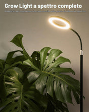Carica l'immagine nel visualizzatore di Gallery, Bamworld Lampada da Coltivazione a LED a Spettro Completo, Lampada da Terra con Altezza Regolabile, 10 Livelli di Lumino
