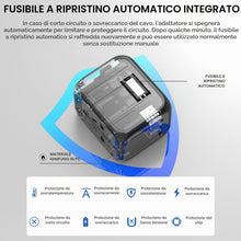 Carica l'immagine nel visualizzatore di Gallery, MAOMAOCON Adattatore da viaggio universale da viaggio con PD20 W, 2 USB, 1 presa USB C e 1 AC, adattatore universale per