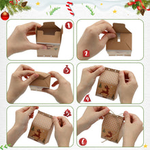 Carica l'immagine nel visualizzatore di Gallery, Kesote Calendario Avvento Fai da Te, 24 Calendario Avvento da Riempire, Scatole Natalizie con 4 Diversi Disegni Scatole Regalo Natale