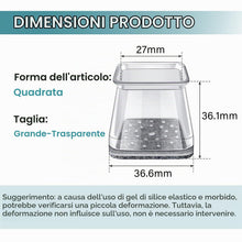 Carica l'immagine nel visualizzatore di Gallery, Ansible Gommini Per Sedie Quadrati, 24 Pezzi Adatto per 27-39mm