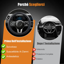 Carica l'immagine nel visualizzatore di Gallery, Coprivolante Auto Universale in Silicone Antiscivolo 33-42 cm, Housse Protettiva Elegante e Facile da Pulire, Accessorio