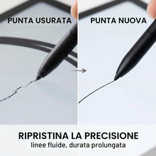 Carica l'immagine nel visualizzatore di Gallery, 10 Punte di ricambio per pennino stilo Samsung, 10 punte nere + 2 pinzette, compatibili con Galaxy Tab S9/S8/S7/S6 Lite/