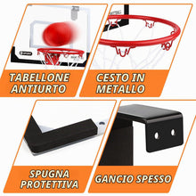 Carica l'immagine nel visualizzatore di Gallery, Dreamon Mini Canestro Basket Kit da Camera Bambini，Tabellone Basket Interno Giocattoli Sportivi per Bambino