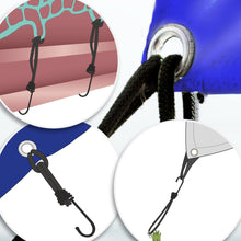 Carica l'immagine nel visualizzatore di Gallery, COM-FOUR® 25 tenditori premium per teloni con ganci, tenditori in gomma