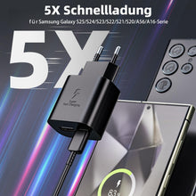 Carica l'immagine nel visualizzatore di Gallery, 25W Caricatore USB C Caricabatterie per Samsung Galaxy S25 S24 S23 S22 S21S20 Ultra S10/Note20/A56 A55 A54 A36 A35 A34 A