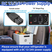 Carica l'immagine nel visualizzatore di Gallery, Cavo di Alimentazione 12V 10A DC per Mini Mobicool CoolBox Frigorifero, 2 Pin Accendisigari Ricarica Frigorifero 1.8M per Auto Portatile Frigo Congelatore