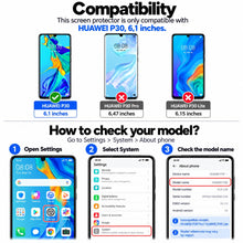 Carica l'immagine nel visualizzatore di Gallery, NEW'C Pellicola Vetro per Huawei P30, in Vetro Temperato Antigraffio
