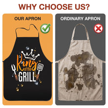 Carica l'immagine nel visualizzatore di Gallery, Grembiule Barbecue Uomo Divertente, Regalo Uomo Originale per Papà e Marito, Grembiule Cucina Impermeabile e Regolabile 