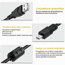 Carica l'immagine nel visualizzatore di Gallery, Mugust USB Cavo di Ricarica 8 Pin per Fotocamera Cavo Dati UC-E6 compatibile con Olympus, Fuji, Konica Minolta, Nikon Co