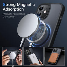 Carica l'immagine nel visualizzatore di Gallery, JETech Cover Magnetica Opaca per iPhone 12/12 Pro, Nero