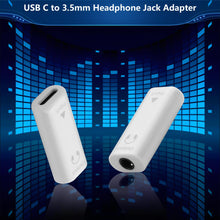 Carica l'immagine nel visualizzatore di Gallery, CERRXIAN 2 adattatori da USB-C a jack per cuffie da 3,5 mm, tipo C femmina (ingresso) a AUX (uscita), convertitore audio