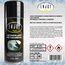 Carica l'immagine nel visualizzatore di Gallery, ENJOY TECH Spray Antighiaccio Efficace 200ML, Deghiacciante per Auto, Vetri, Parabrezza e Serrature. Scioglie Ghiaccio R