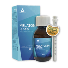Carica l'immagine nel visualizzatore di Gallery, Melatonina pura in gocce 90ml |Melatonina bambini e adulti per Dormire Meglio |Aiuta con l’insonnia| Gocce per dormire e