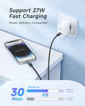 Carica l'immagine nel visualizzatore di Gallery, RAVIAD Cavo USB C a Lightning 0.5M [Certificato MFi] Cavo iPhone USB Tipo C