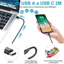 Carica l'immagine nel visualizzatore di Gallery, Caricabatterie rapido USB per Samsung Galaxy S9 S8 S10 S10+ S20 S20 FE A04S A14 A13 A12 A22 A23 A33 A34 A51 A52 A53 A54 