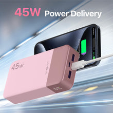 Carica l'immagine nel visualizzatore di Gallery, JUOVI Power Bank 20000mAh 45W Caricatore Portatile PD USB C QC USB A