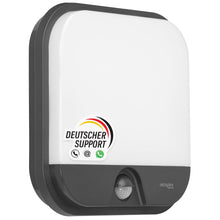 Carica l'immagine nel visualizzatore di Gallery, Oktaplex Cera luce da esterno a parete con sensore LED 19.5 W antracite