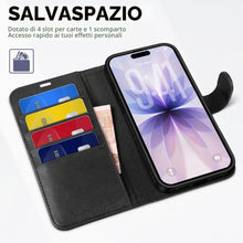 Carica l'immagine nel visualizzatore di Gallery, TUCCH Custodia Portafoglio per iPhone 17 6,3" 5G 2025, Nero