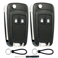 Carica l'immagine nel visualizzatore di Gallery, SUPALAND 2 Pezzi 2 Tasti Auto Telecomando Chiave Guscio Con Lama Per Opel Insignia Astra Adam Meriva Mokka Zafira Per Ch