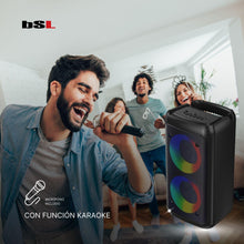 Carica l'immagine nel visualizzatore di Gallery, Altoparlante Bluetooth BSL-S21 con illuminazione sugli altoparlanti | 2 altoparlanti da 4 pollici | 20 W | Microfono in 