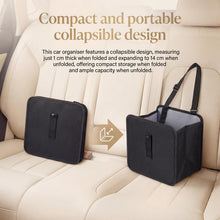 Carica l'immagine nel visualizzatore di Gallery, 2 PCS pattumiera per auto pieghevole impermeabile a prova di perdite 23 x 23 cm cestino per auto in tessuto oxford con c