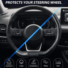 Carica l'immagine nel visualizzatore di Gallery, SEG Direct Coprivolante Auto Tipo D Fibra Carbonio 37-39cm, Nero