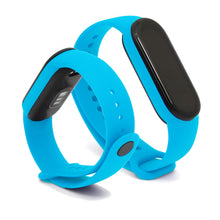 Carica l'immagine nel visualizzatore di Gallery, Retoo Set di 5 cinturini di ricambio per Xiaomi Mi Band 5, 6, 7, in morbido silicone, chiusura regolabile, impermeabile,