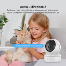 Carica l'immagine nel visualizzatore di Gallery, EZVIZ C6N Telecamera Wi-Fi Interno 1080p Videocamera Sorveglianza Interno Pan/Tilt/Zoom Compatibile con Alexa, Rotazione
