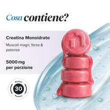 Carica l'immagine nel visualizzatore di Gallery, Creatina Gommose 5000 mg | Testata in Laboratorio | 90 Gommose | Novomins
