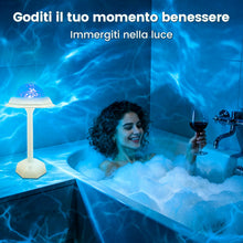 Carica l'immagine nel visualizzatore di Gallery, Lampada da doccia impermeabile con proiettore a onde oceaniche